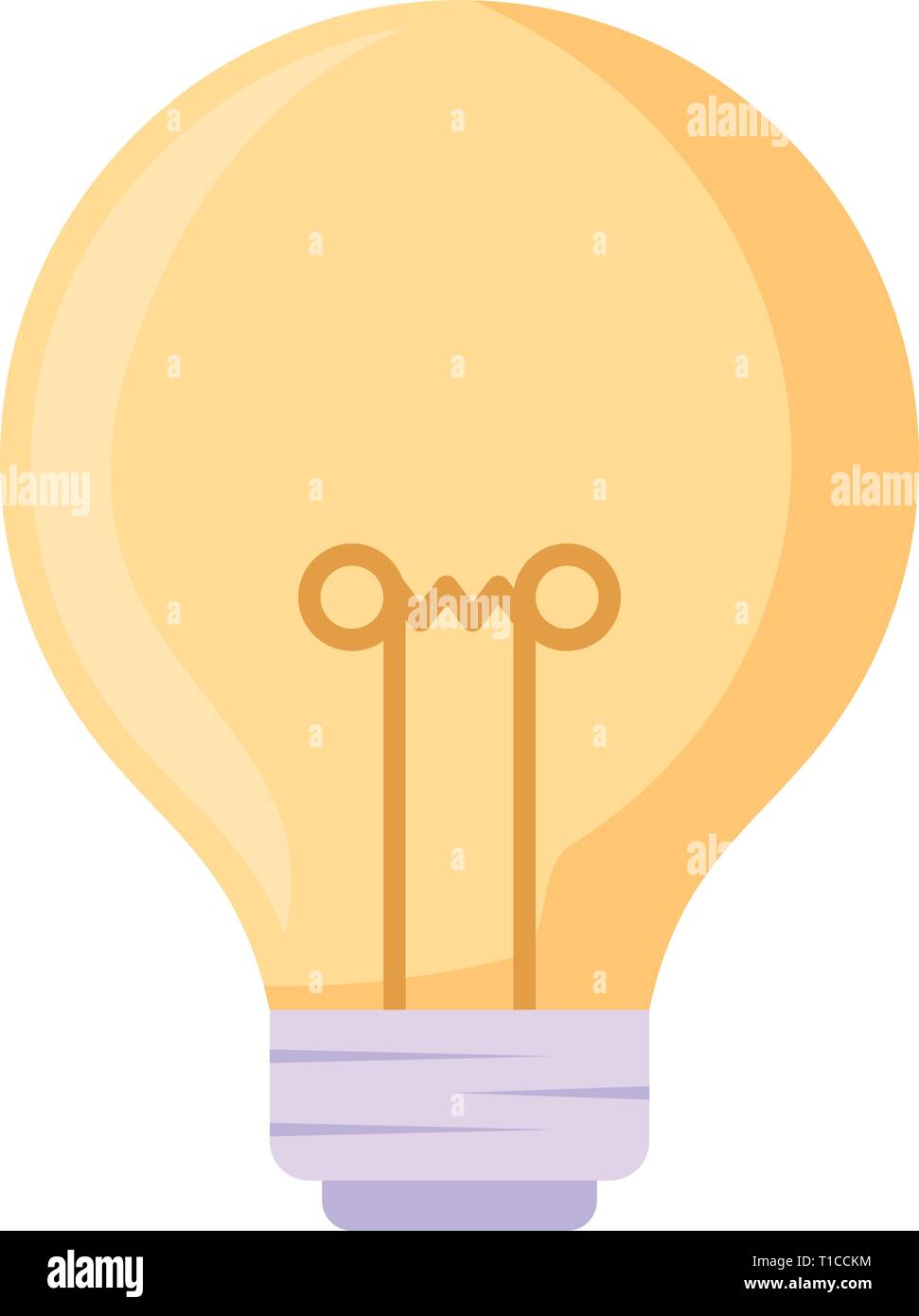 light bulb isolated icon vector illustration design Stock Vector Image ...