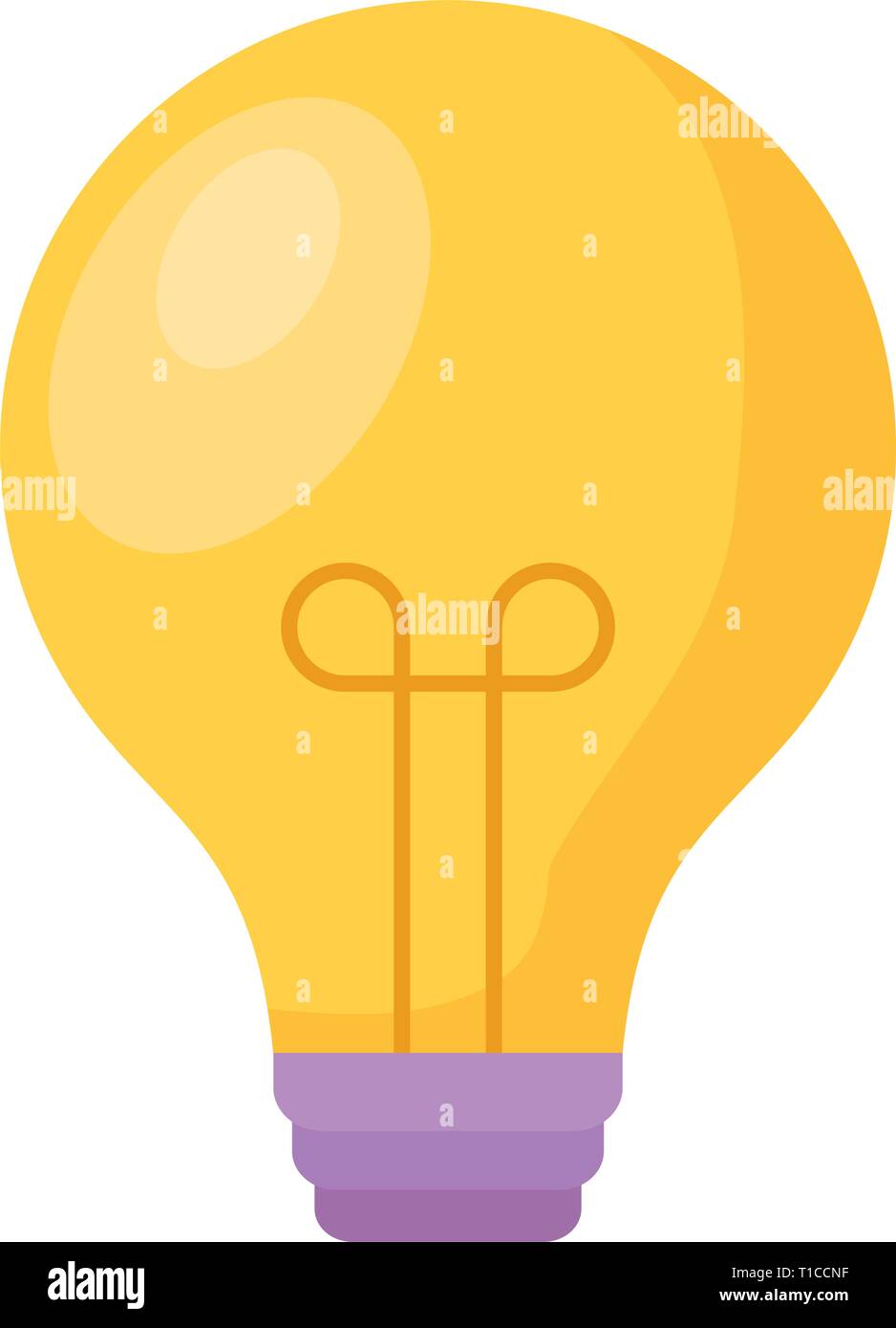 light bulb isolated icon vector illustration design Stock Vector Image ...