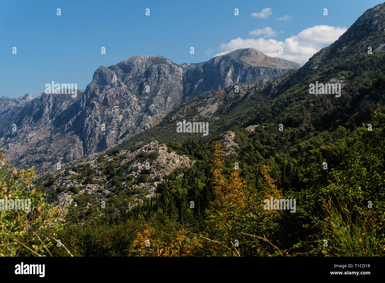Mountain range Lovcen in summer, Montenegro Stock Photo - Alamy