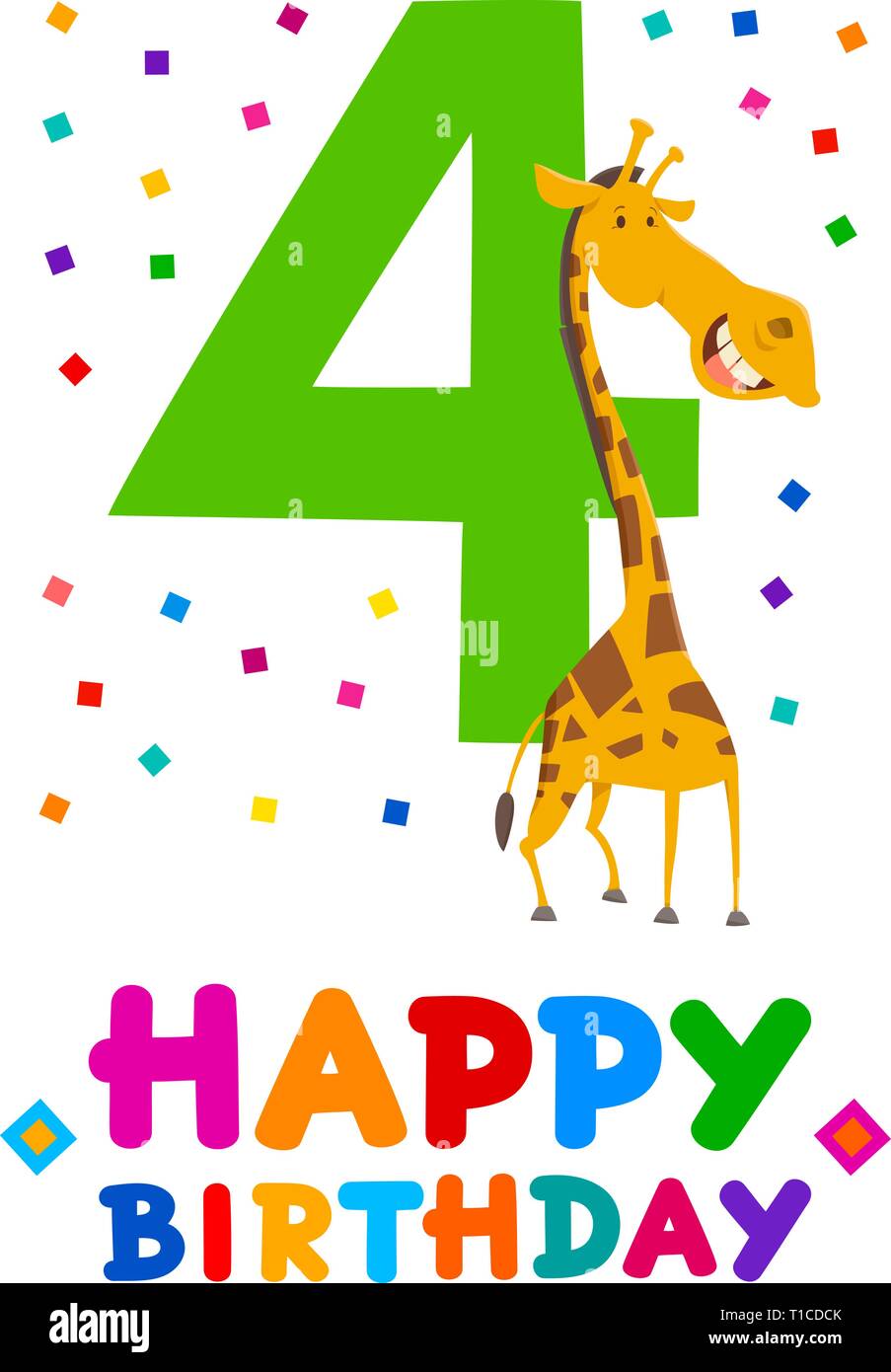 Fourth birthday cartoon design hi-res stock photography and images - Alamy Fourth birthday cartoon design hi-res stock photography and images - Alamy