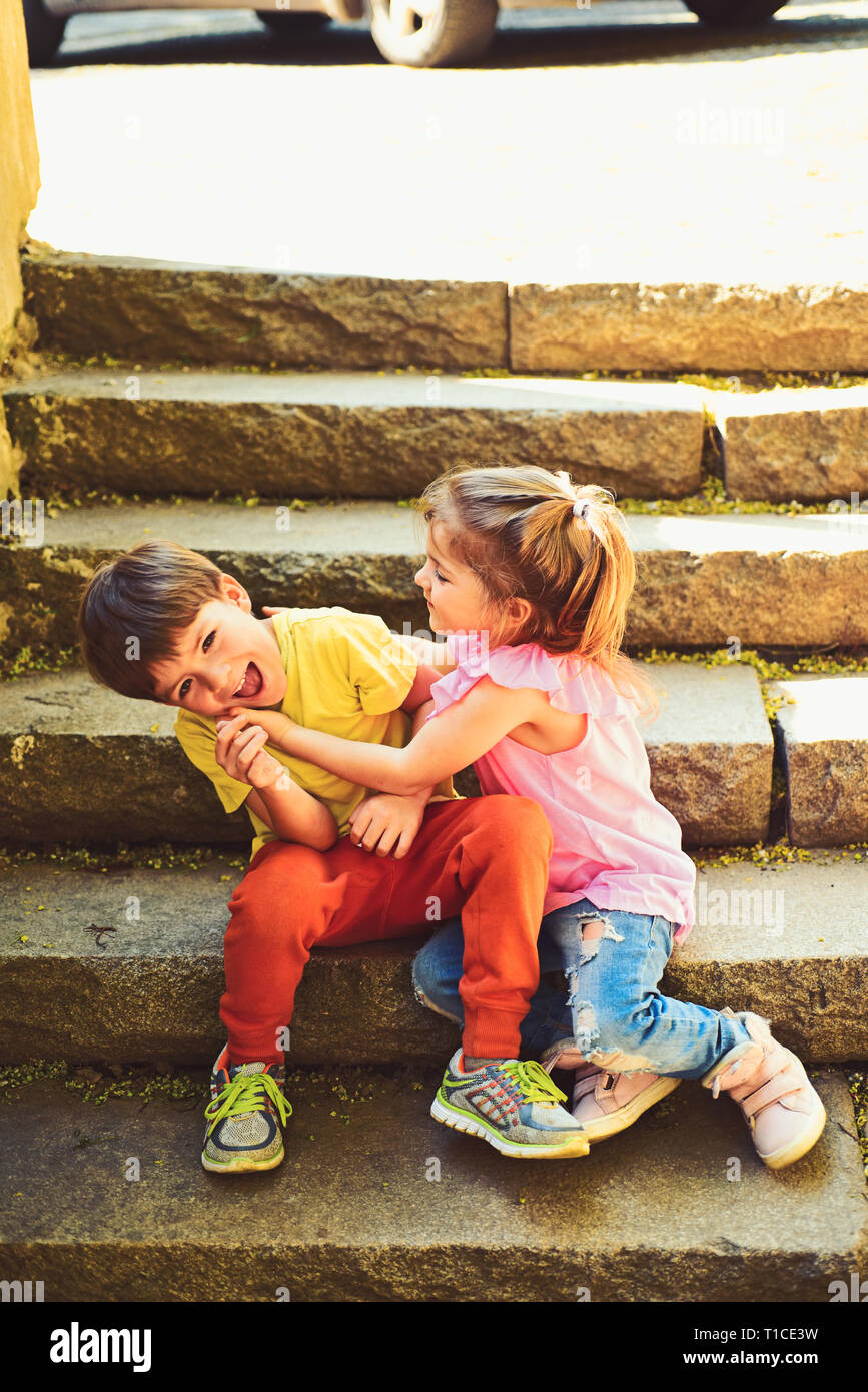 Small Girl And Boy On Stairs Relations Summer Holiday And Vacation Childhood First Love Couple Of Little Children Boy And Girl Best Friends Stock Photo Alamy Small Girl And Boy On Stairs Relations Summer Holiday And Vacation Childhood First Love Couple Of Little Children Boy And Girl Best Friends Stock Photo Alamy