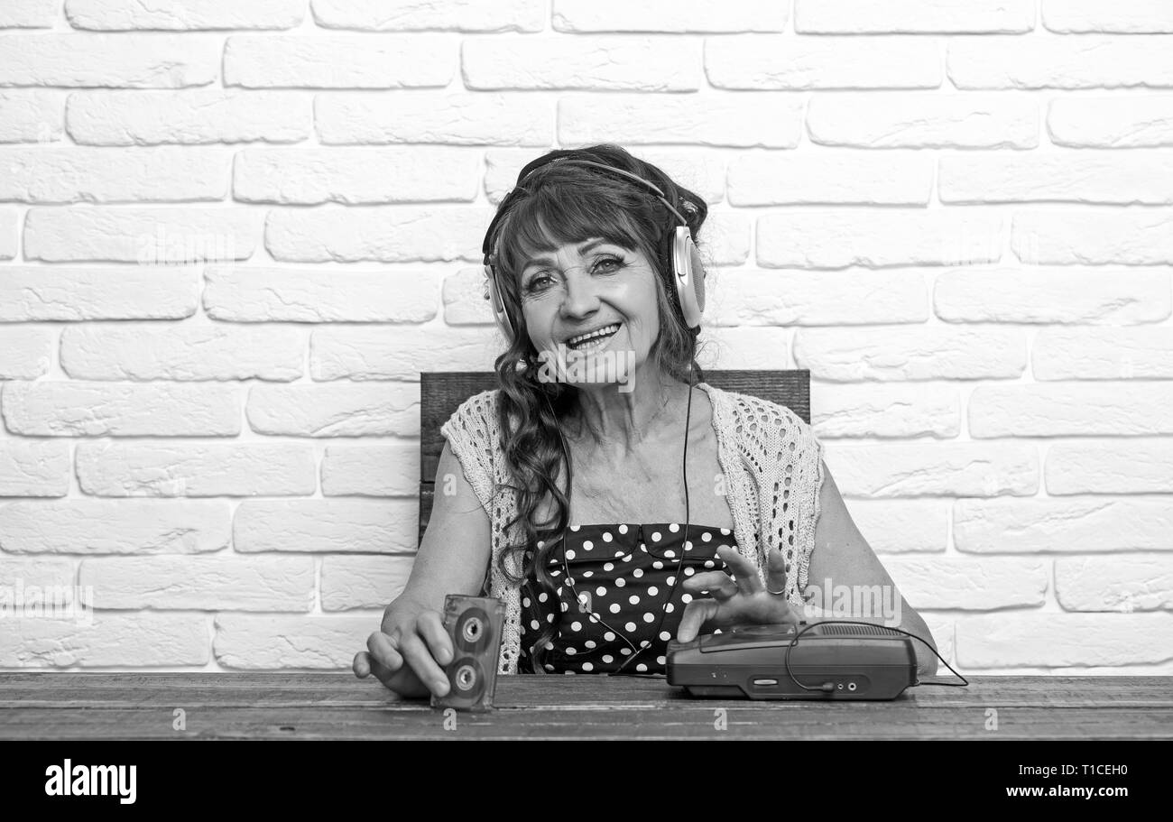 Old school music player, radio Stock Photo Alamy