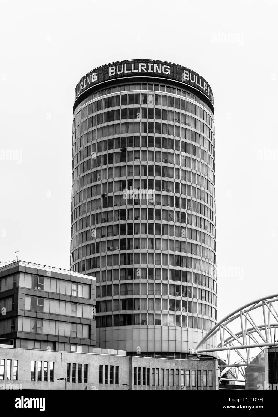 The Rotunda Grade II listed building in Birmingham, UK Stock Photo