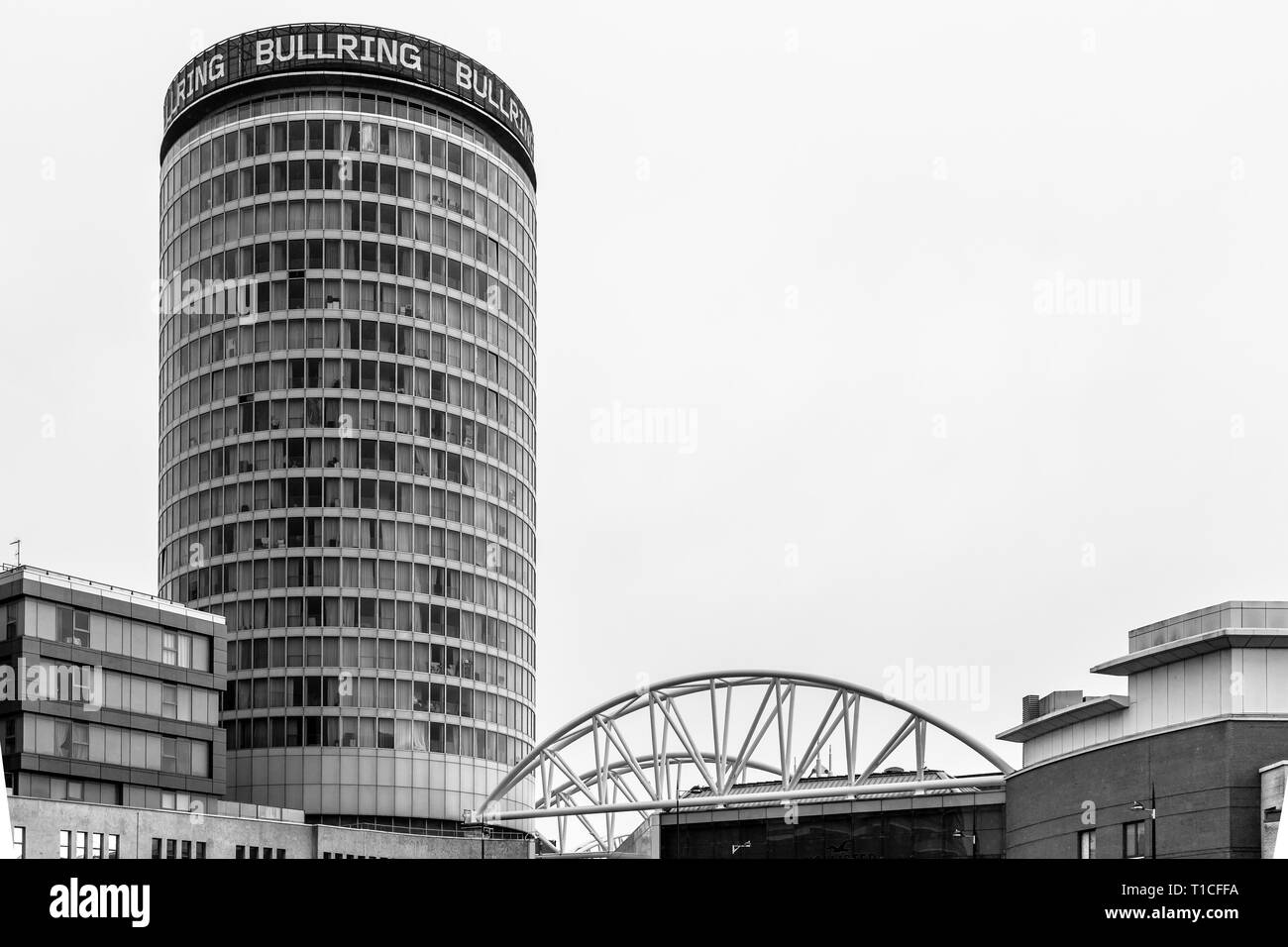 The Rotunda Grade II listed building in Birmingham, UK Stock Photo