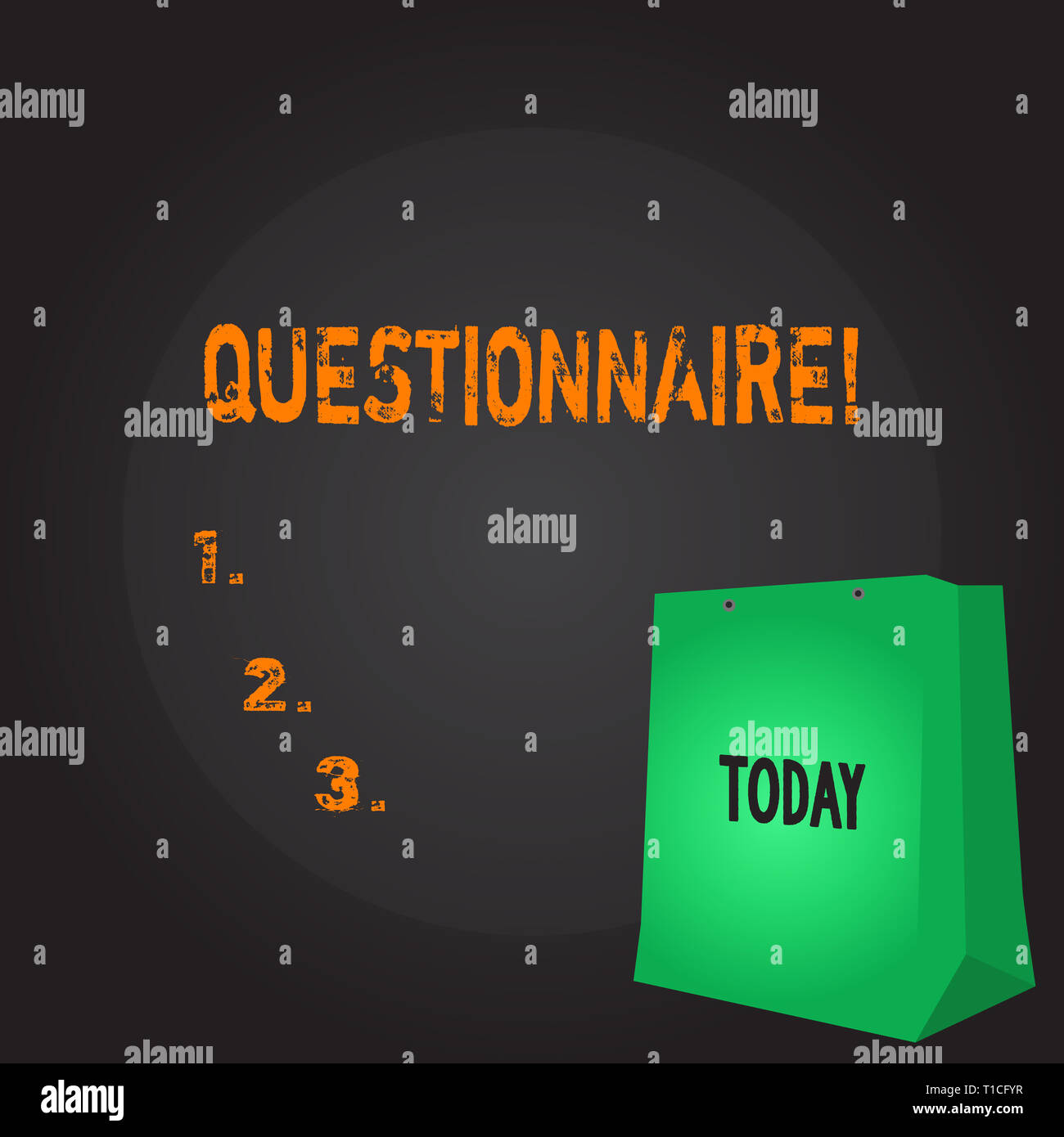 Conceptual hand writing showing Questionnaire. Concept meaning ...