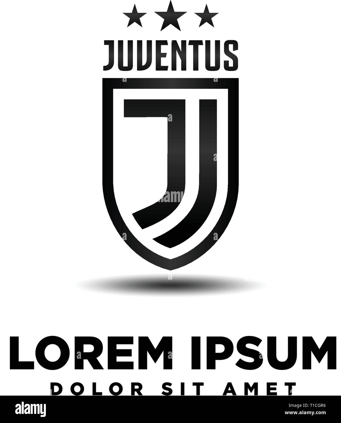 Juventus Logo Black And White Stock Photos Images Alamy