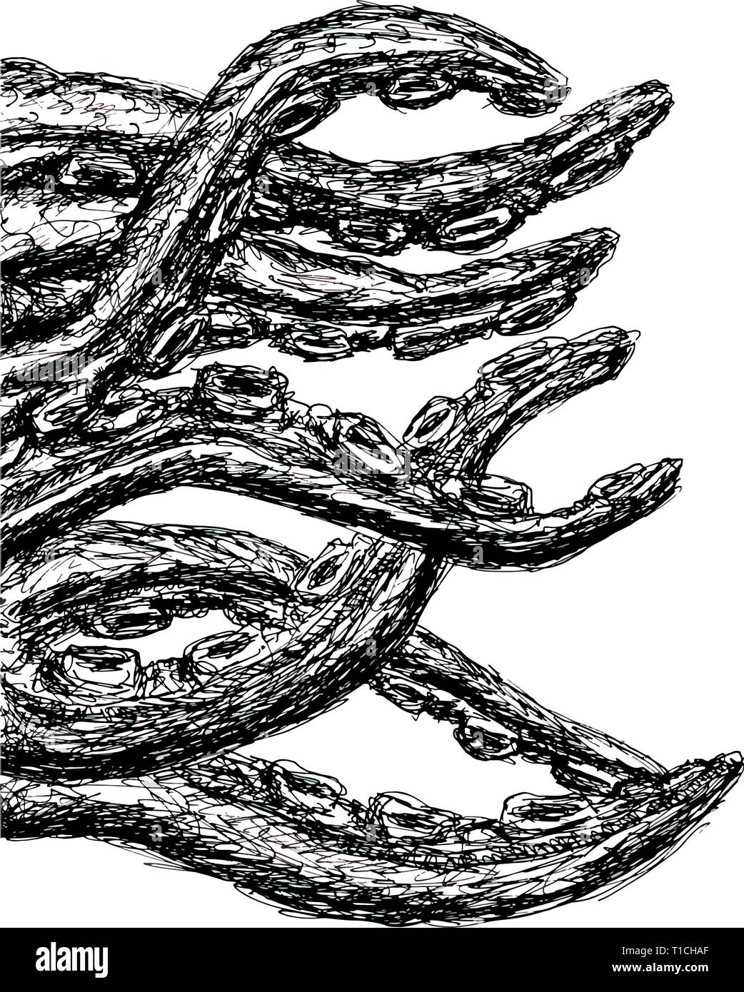 Monster Drawing High Resolution Stock Photography And Images Alamy