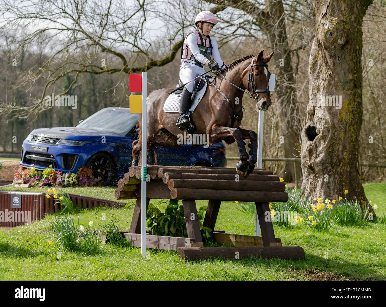 The Land Rover Gatcombe Horse Trials Stock Photo