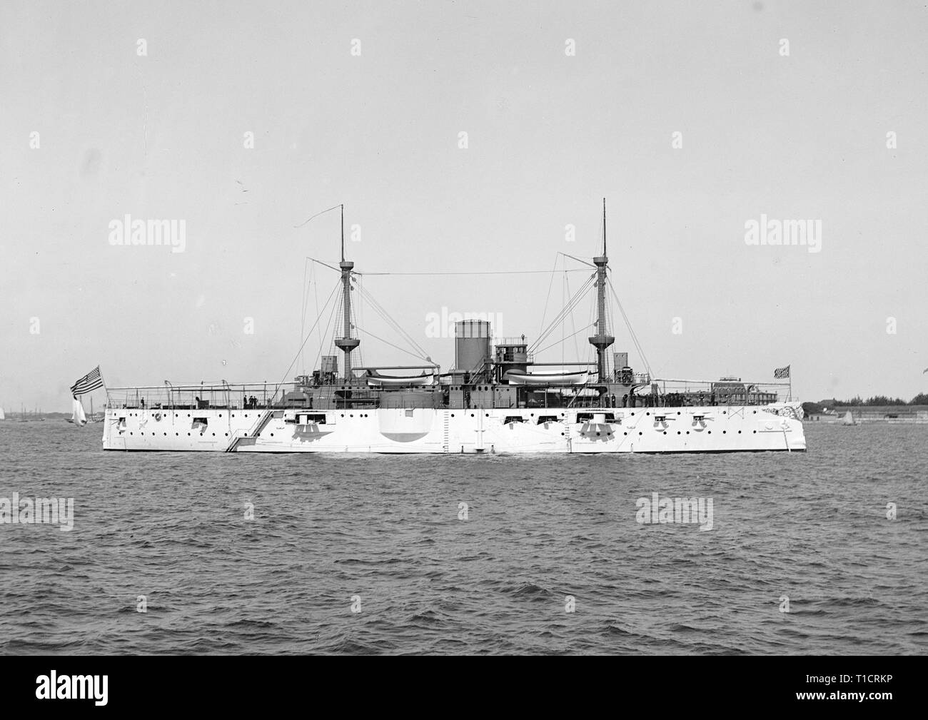USS Texas, 1895 Stock Photo