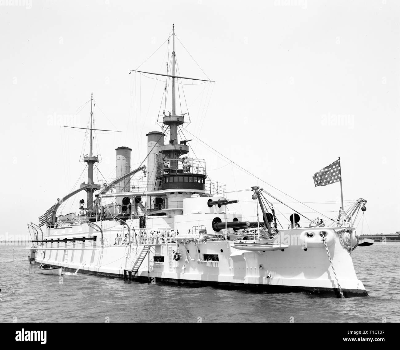 USS Kentucky, 1900 Stock Photo