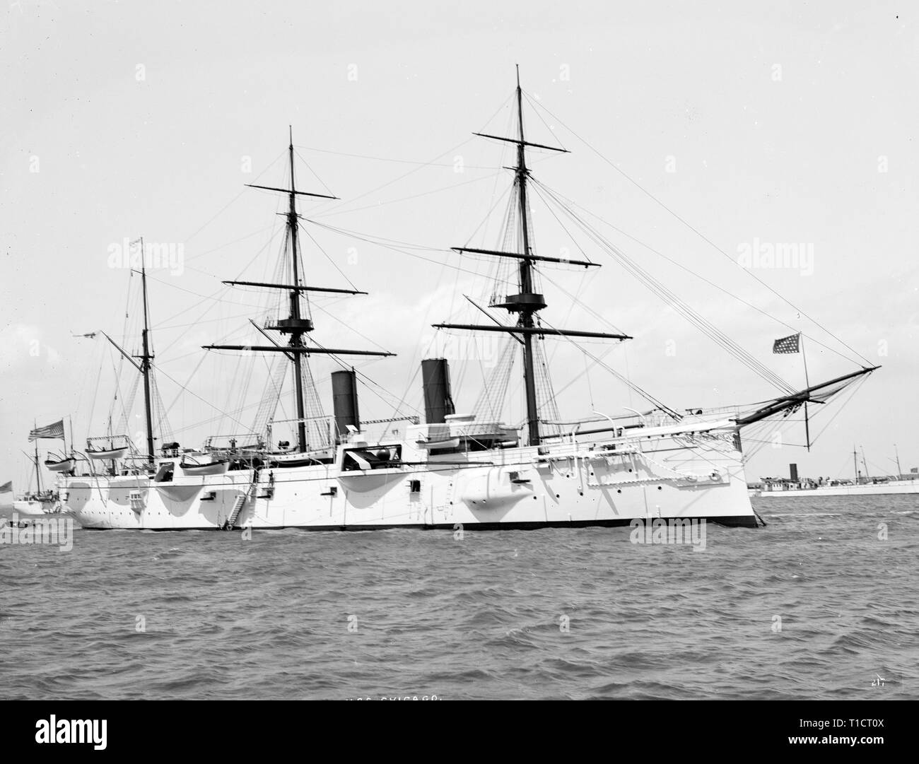 USS Chicago, 1893 Stock Photo