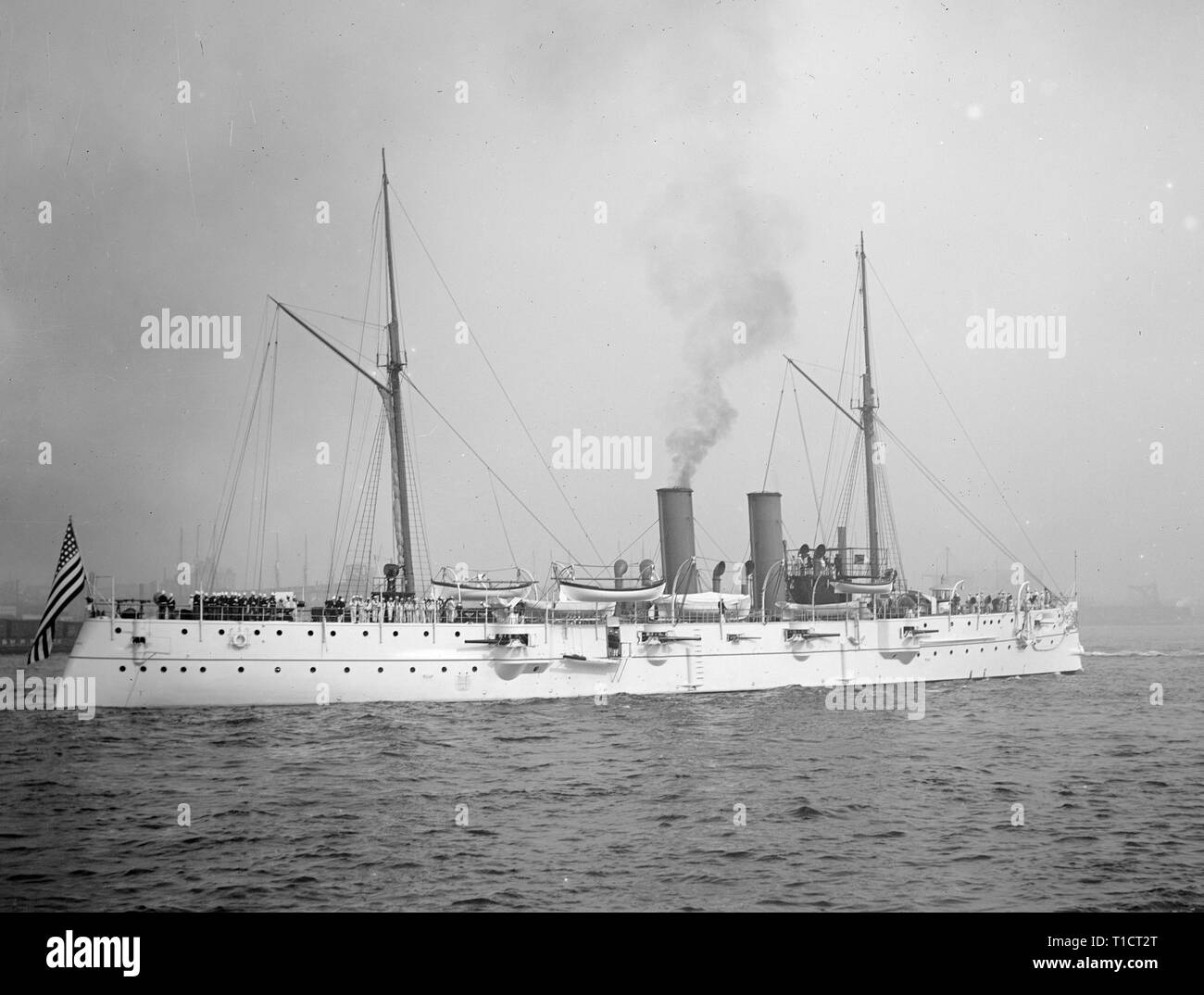 USS Cincinnati, 1894 Stock Photo