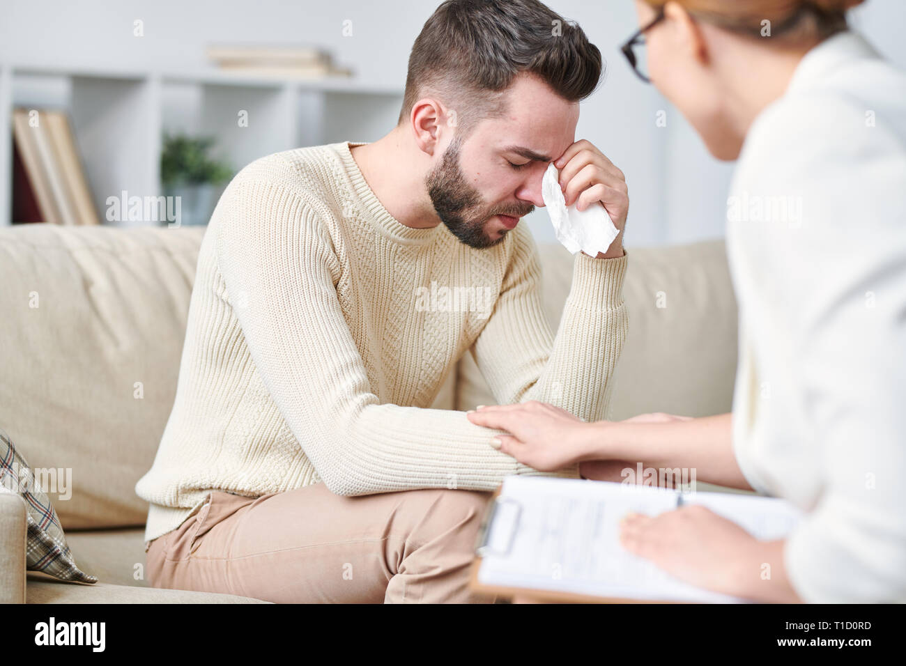 Desperate man Stock Photo