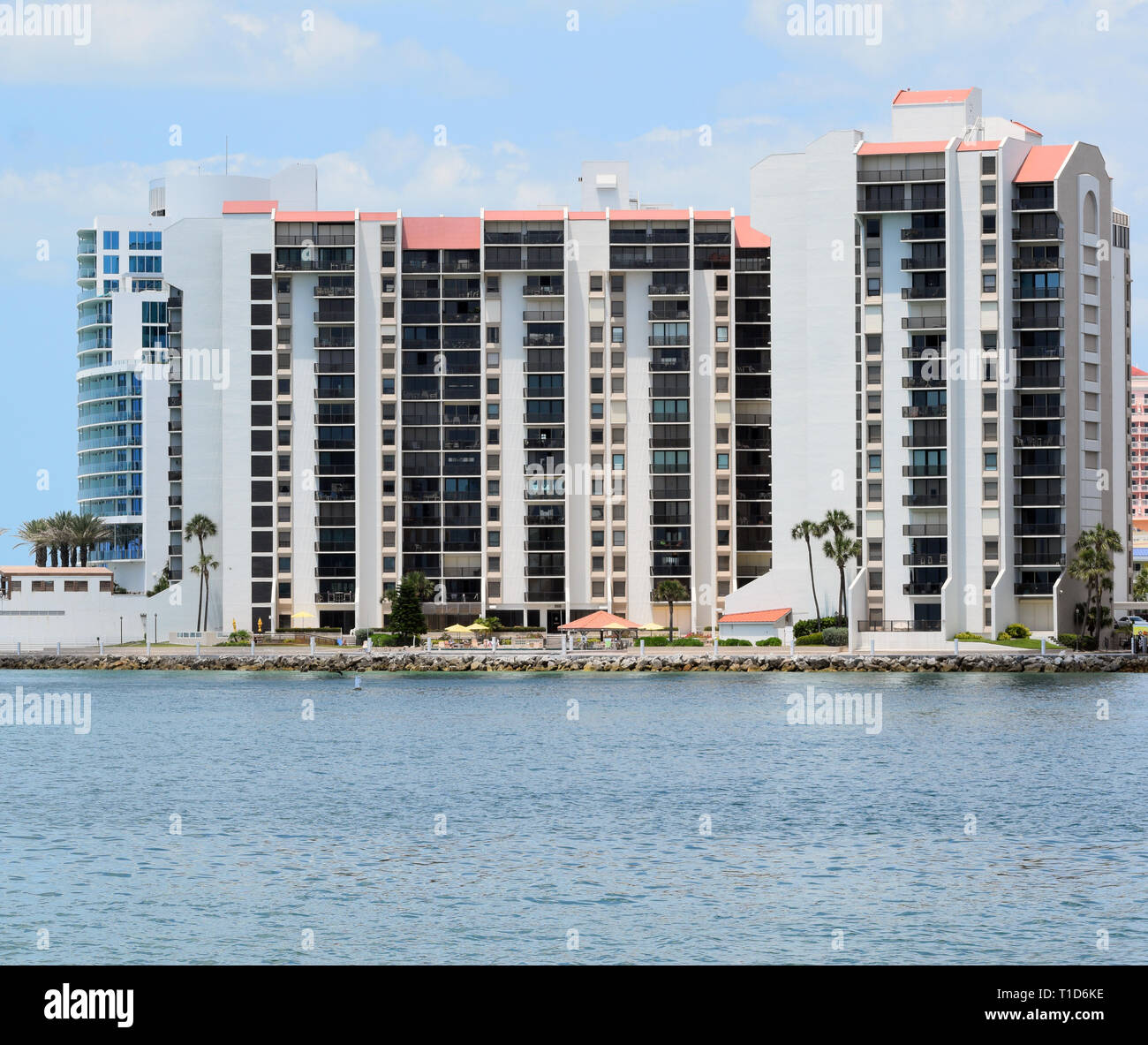 Beach resorts on Clearwater Beach (Clearwater Point Stock Photo Alamy