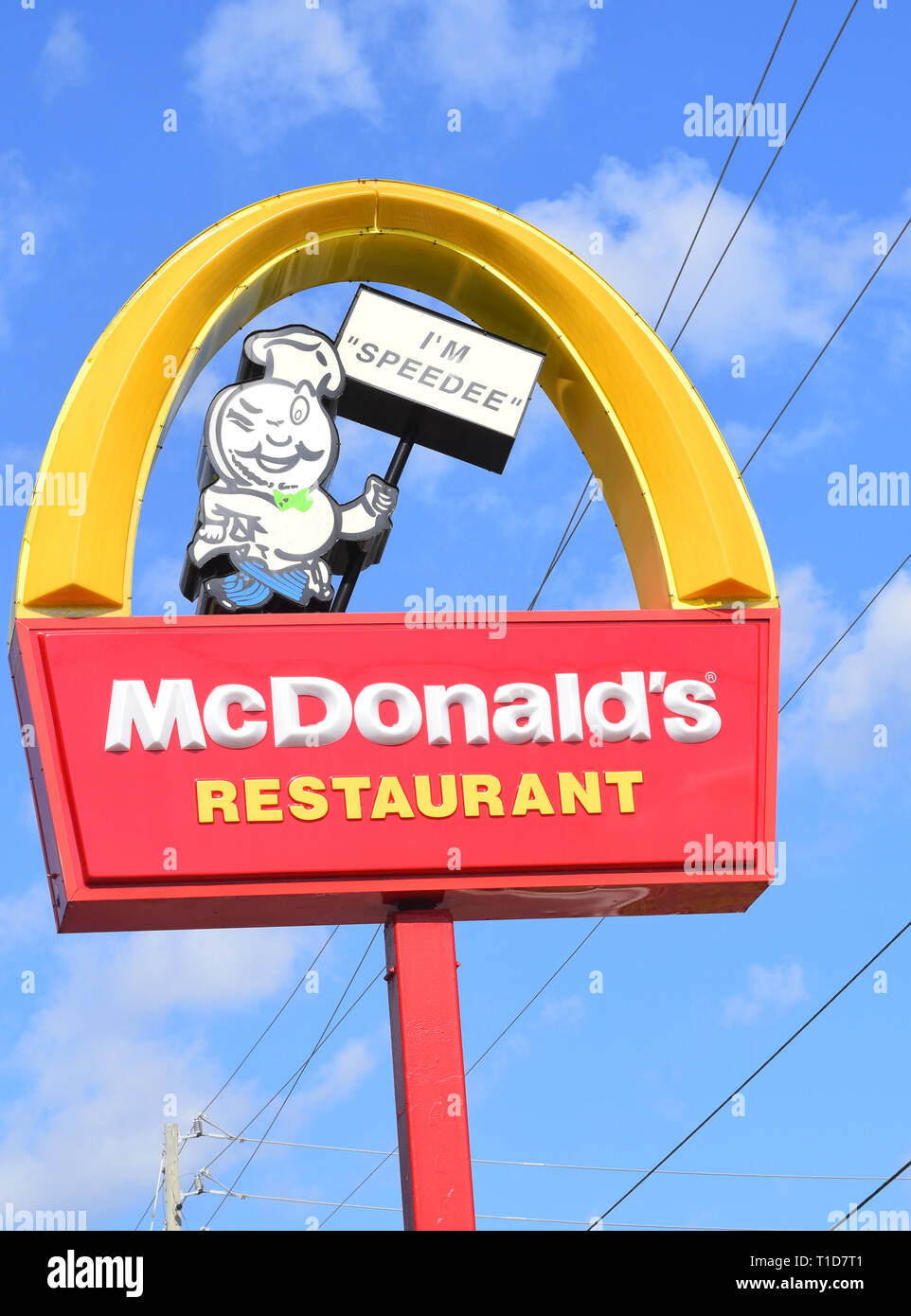 Mcdonalds sign florida hi-res stock photography and images - Alamy