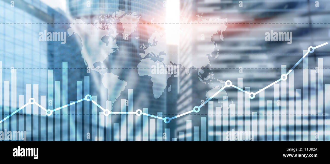 Business Finance Growth Graph Chart Analysing Diagram Trading And - 
