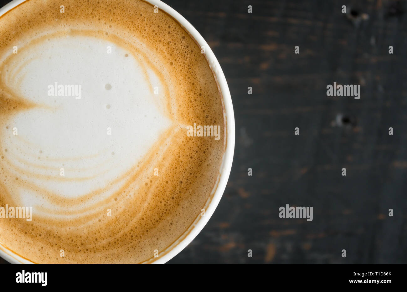 Flatlay Half Heart Shape Froth Milk Latte Art In White Coffee Cup On Black Wood Table Heart Shape Froth Milk Latte Art Hot Beverage For Coffee Lover Stock Photo Alamy Flatlay Half Heart Shape Froth Milk Latte Art In White Coffee Cup On Black Wood Table Heart Shape Froth Milk Latte Art Hot Beverage For Coffee Lover Stock Photo Alamy