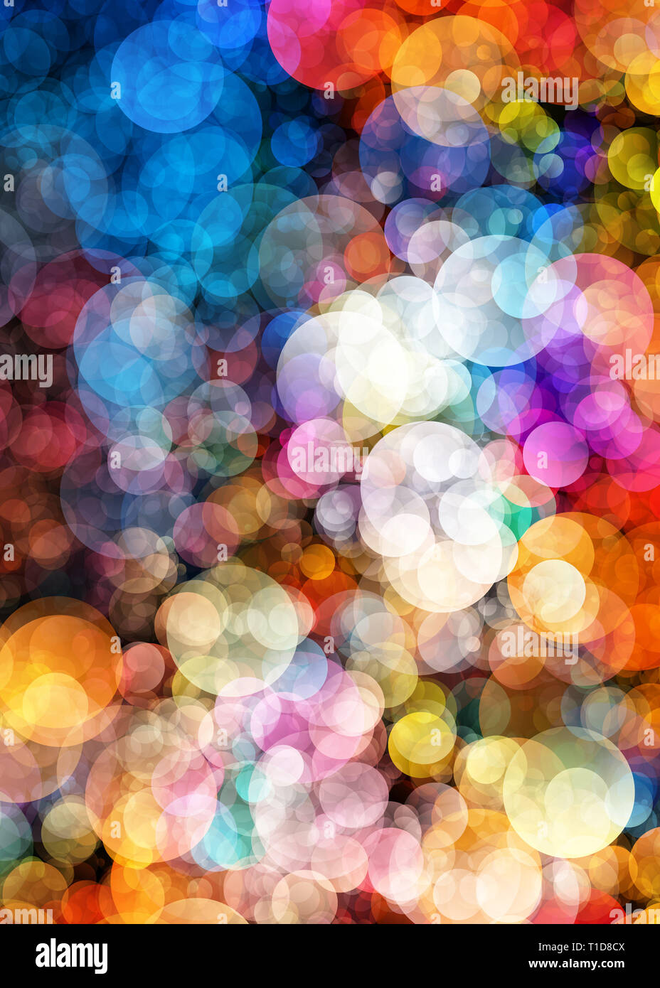 abstract colorful background of round circles Stock Photo