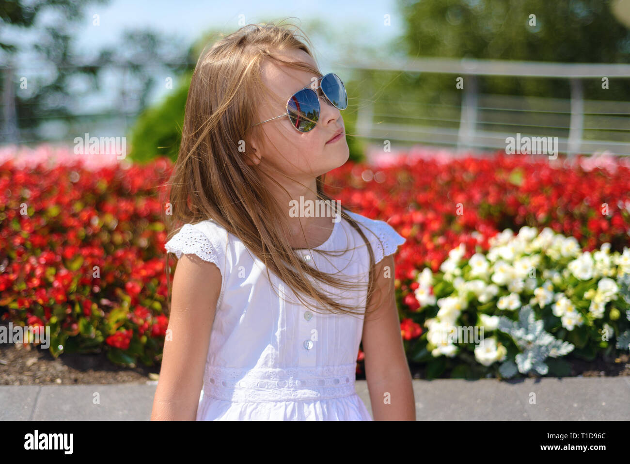 red dress with little white flowers