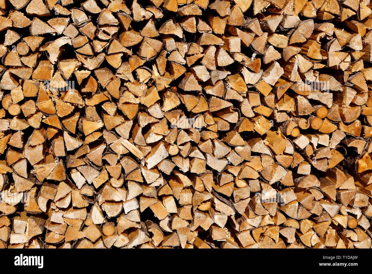 Stack of firewood Stock Photo Alamy