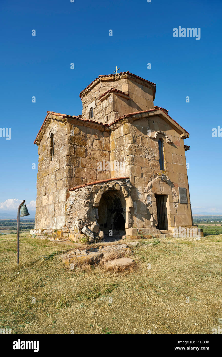 Pictures and images of St Giorgi (St George) Church, Samtsevrisi, Georgia (country). A perfect example of a 7th century Byzantine “Tree Cross” church  Stock Photo