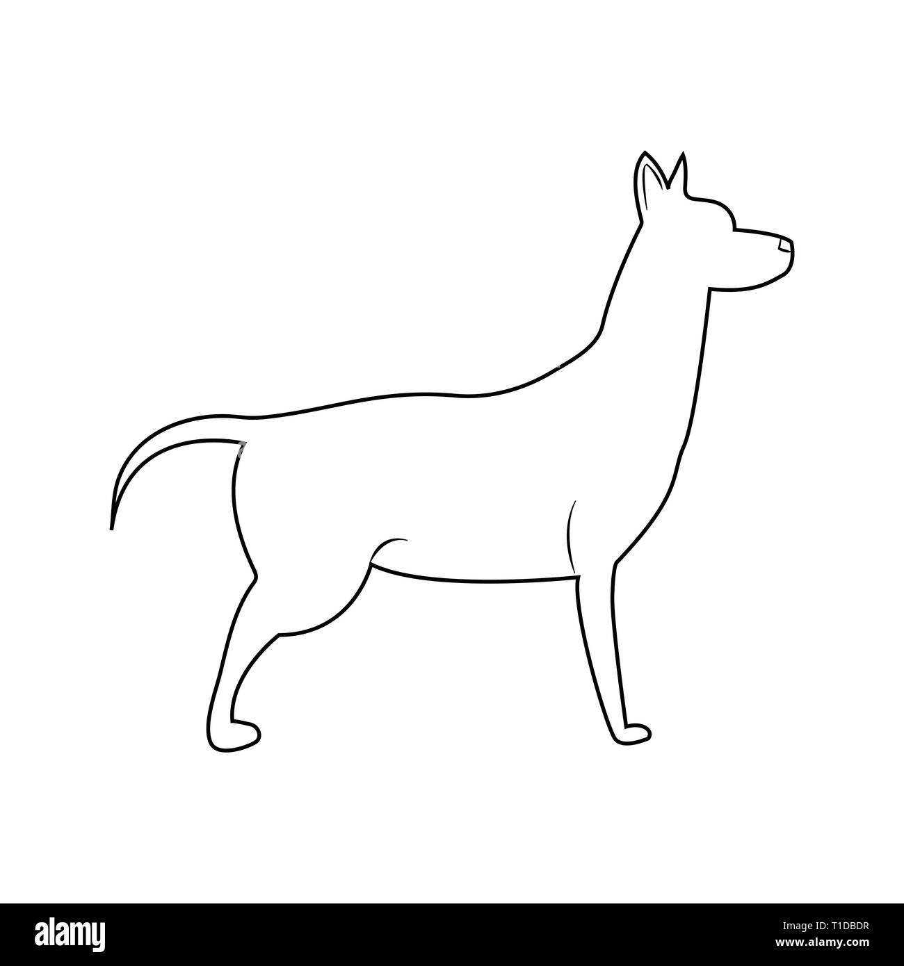 dog symbol of the new 2018 year illustration Stock Vector Image & Art