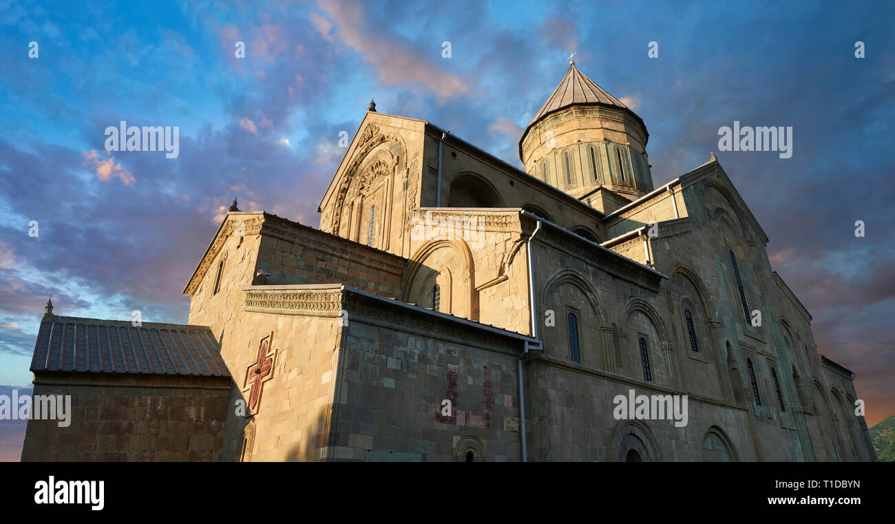 Pictures & images of the Eastern Orthodox Georgian Svetitskhoveli Cathedral (Cathedral of the Living Pillar) , Mtskheta, Georgia (country). A UNESCO W Stock Photo