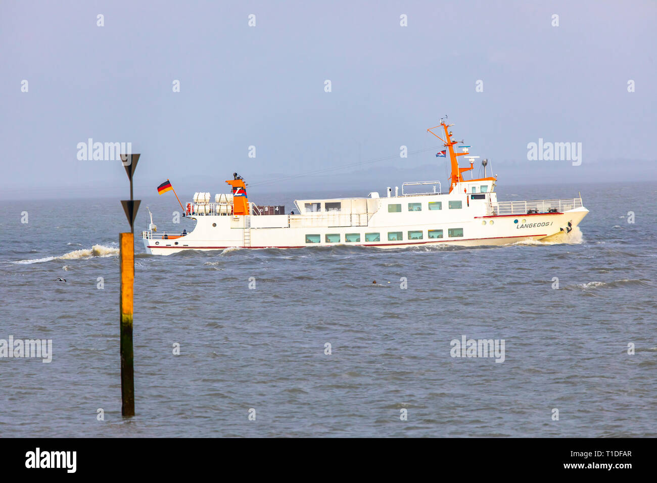 North Sea Island Langeoog East Frisia Lower Saxony Ferry