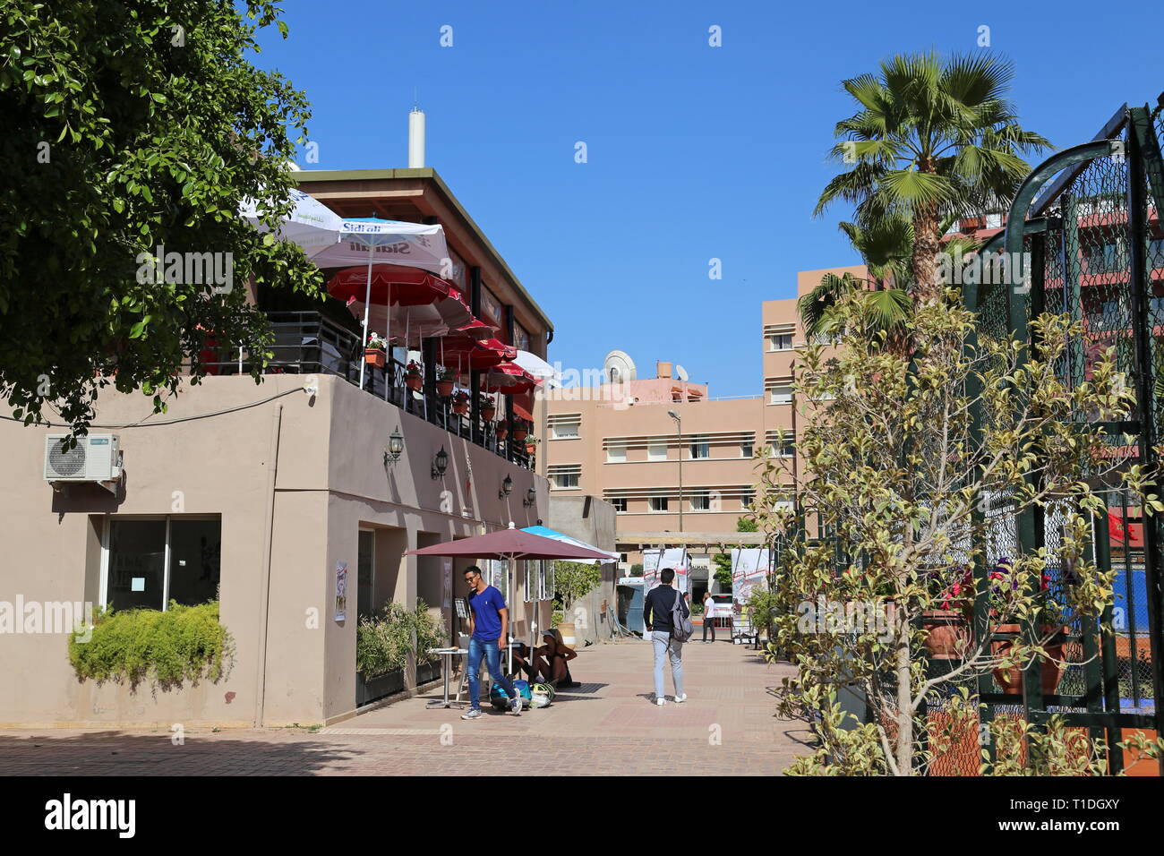 Royal Tennis Club, Rue Oued El Makhazine, Guéliz, New City, Marrakesh, Marrakesh-Safi region, Morocco, north Africa Stock Photo