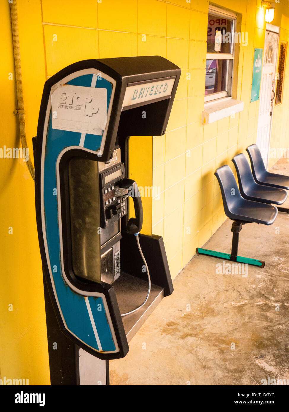 Public Telephone at Governors Harbour Airport, Eleuthera, The Bahamas