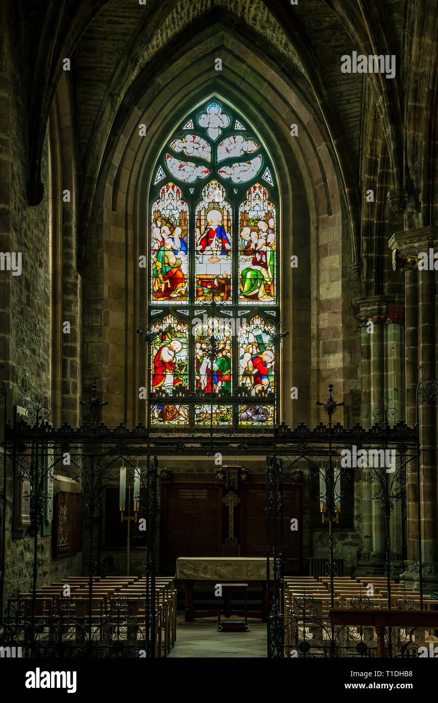 Stained glass window st giles hires stock photography and images Alamy