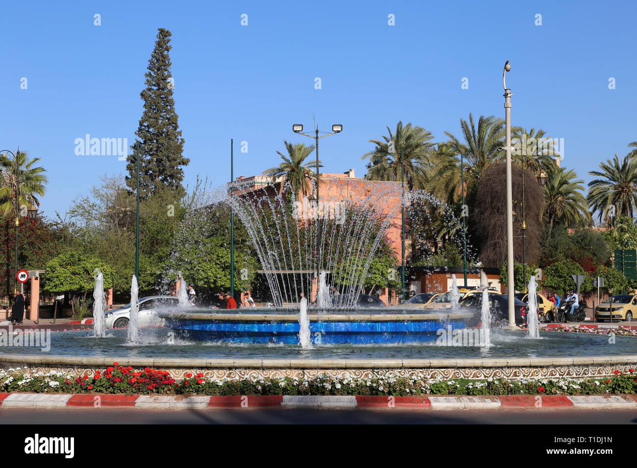 Place de la Liberté, Guéliz, New City, Marrakesh, Marrakesh-Safi region, Morocco, north Africa Stock Photo