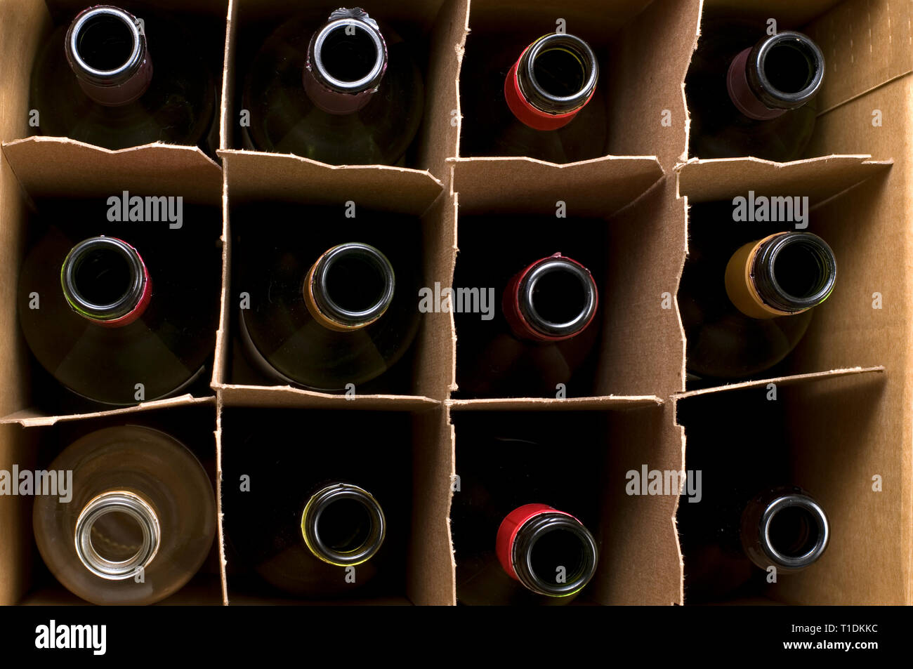 Recycling Wine Bottles to Save the Environment Stock Photo Alamy