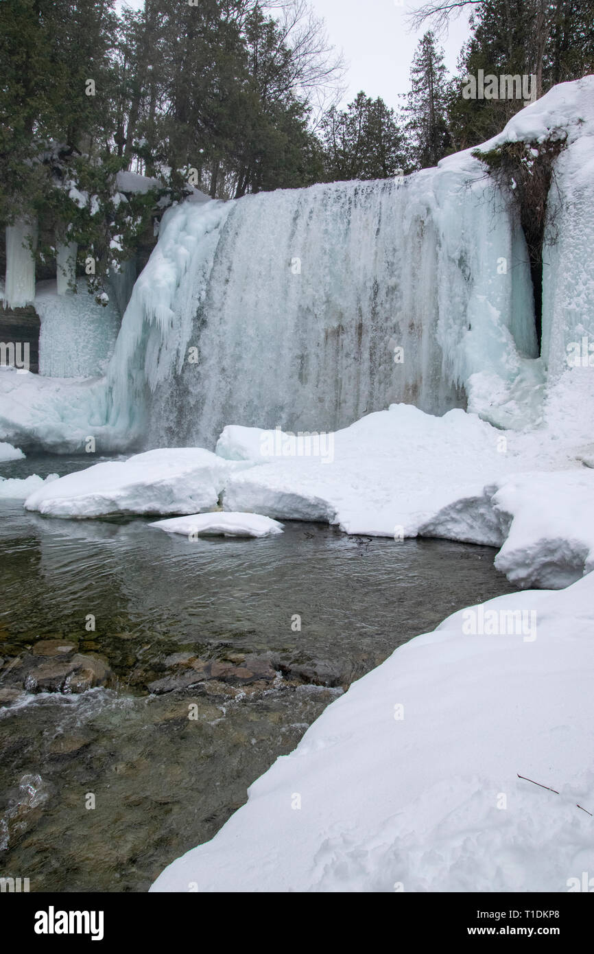 Bridal Veil Falls On Manitoulin Island Ontario Stock Photo Alamy