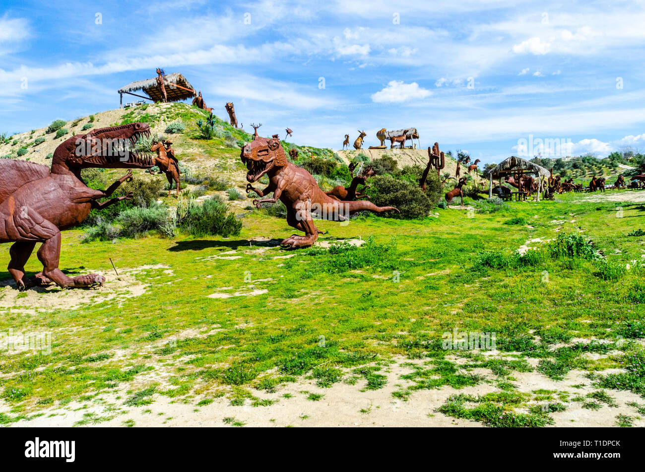 Steel Sculpture by Ricardo Breceda in Aguanga in rural Riverside County California USA Stock Photo