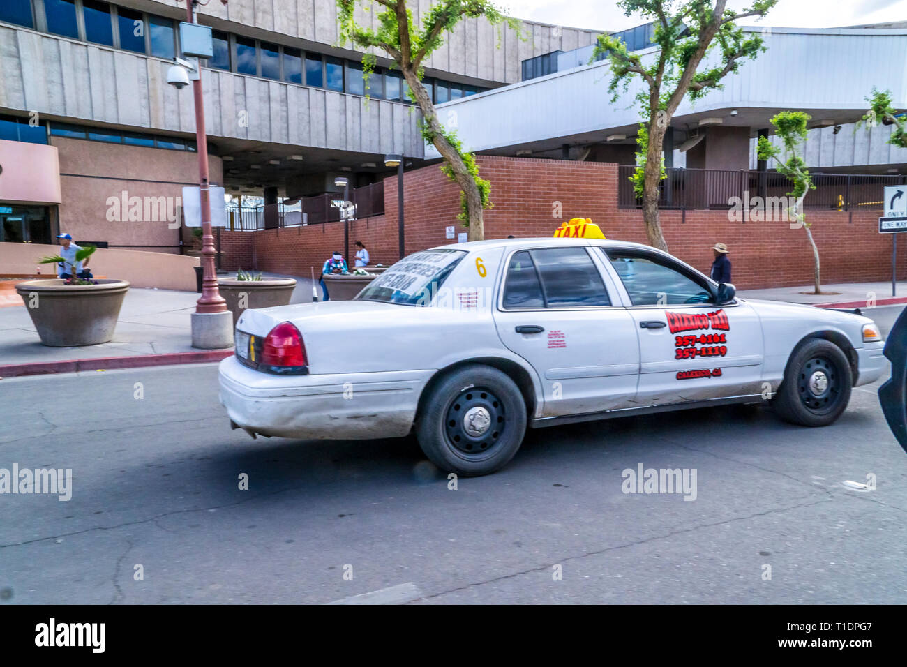 The border crossing facility at Calexico in the Imperial County of
