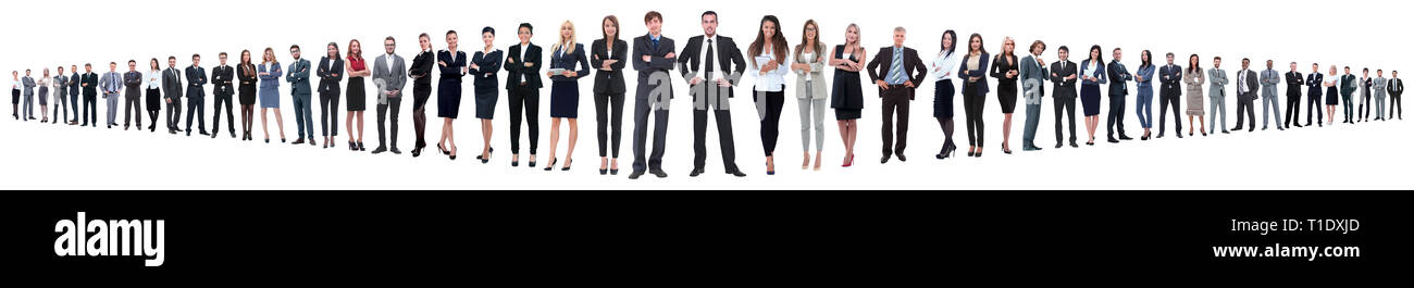leader and professional business team standing together Stock Photo - Alamy
