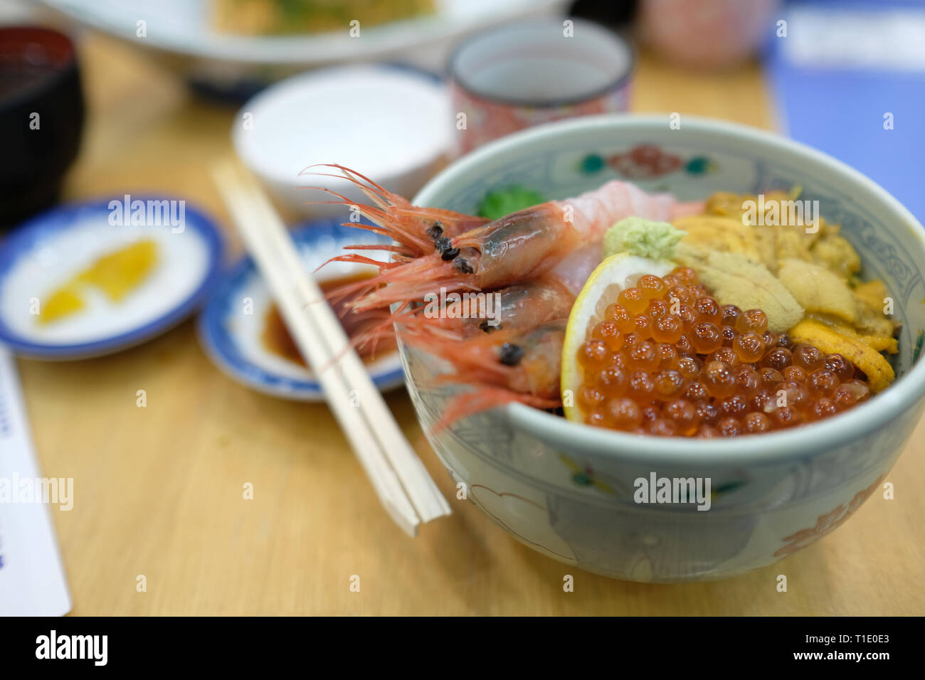 Premium Photo  Japanese poki with sashimi salmon avocado udon wakame  seaweed tuna on the old rusty wood table