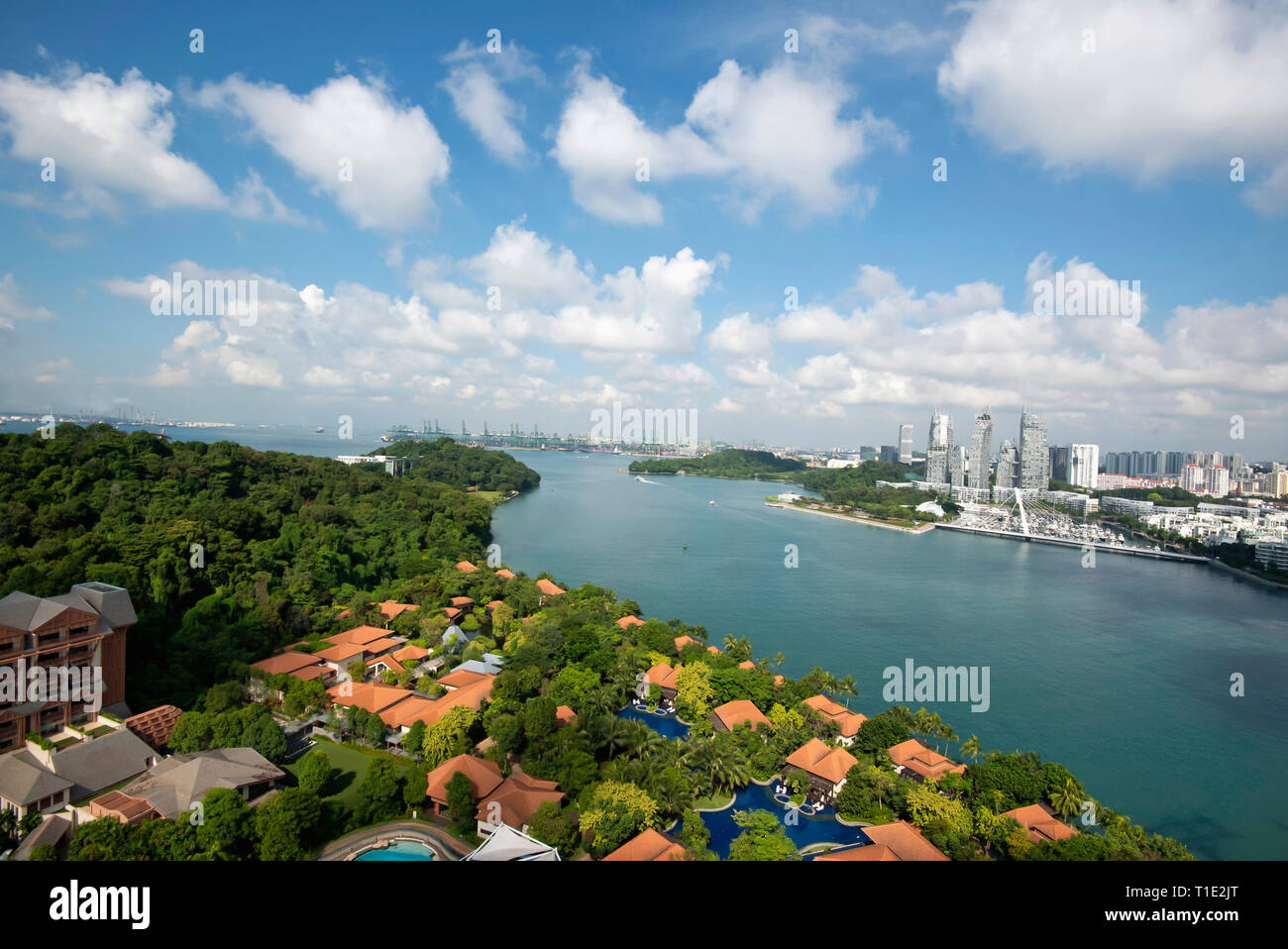 Resorts World Sentosa, Sentosa Island, Singapore. Stock Photo