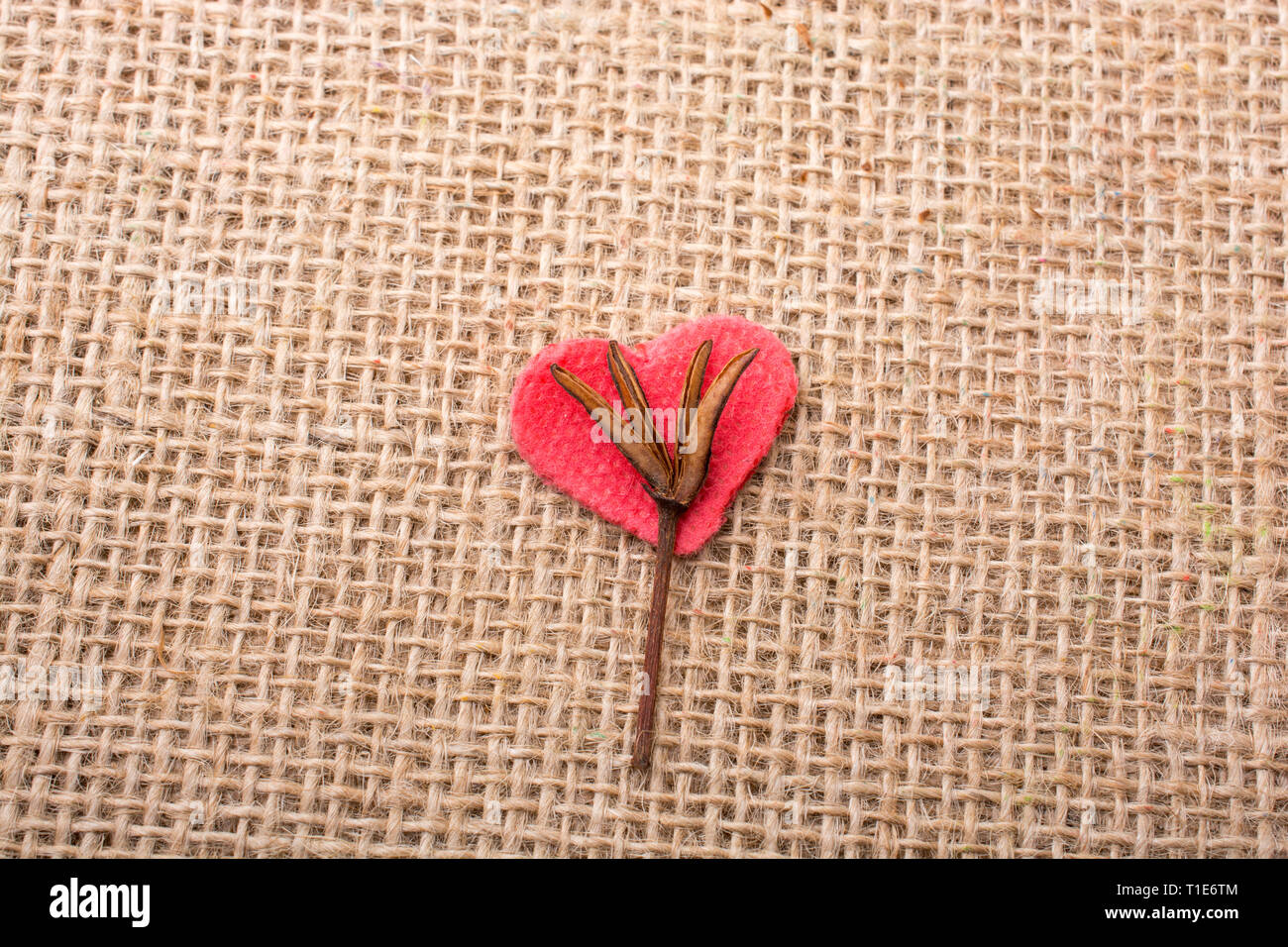 Heart shaped gold color metal object in hand Stock Photo Alamy