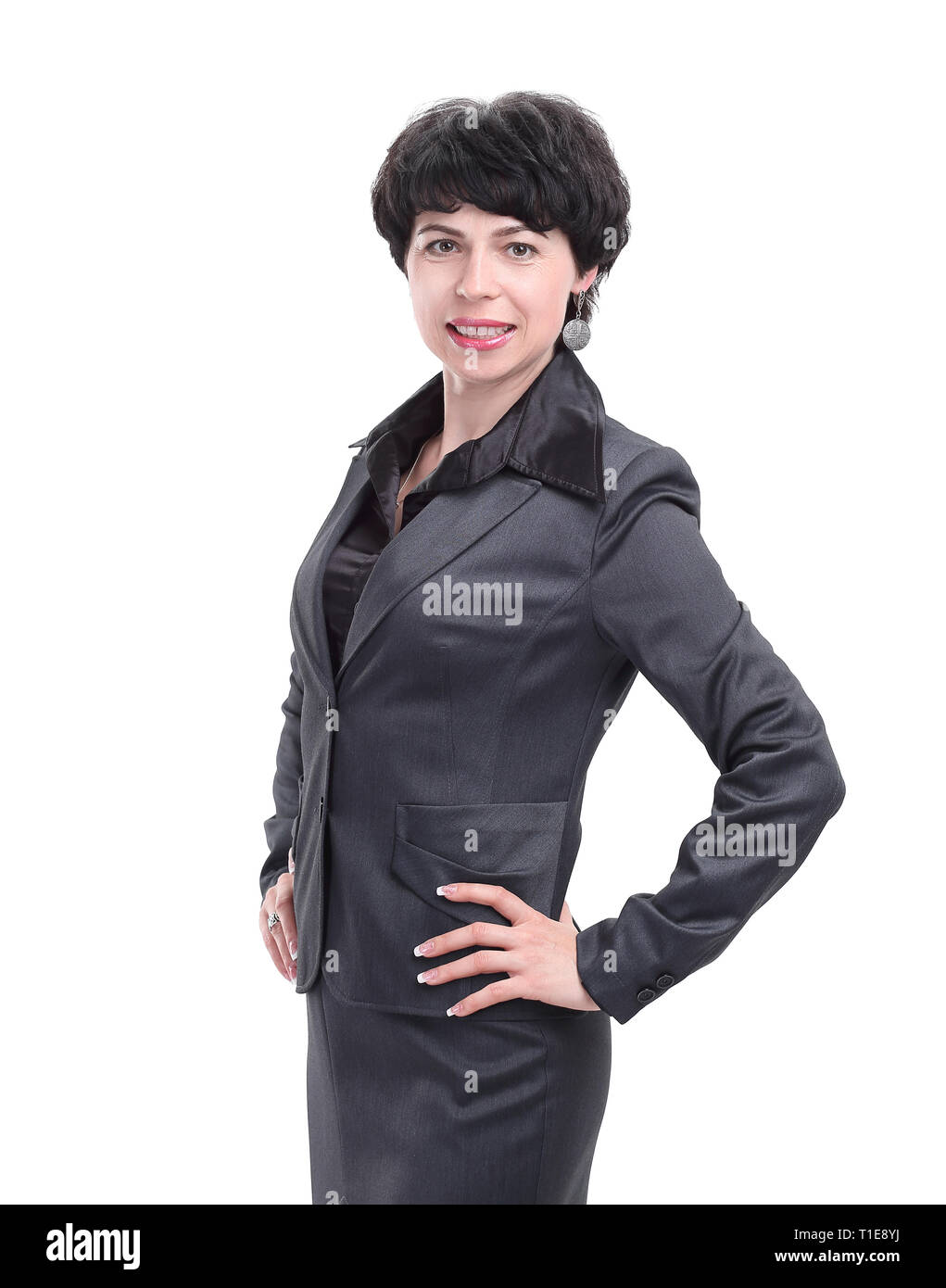 Modern woman in suit hi-res stock photography and images - Alamy