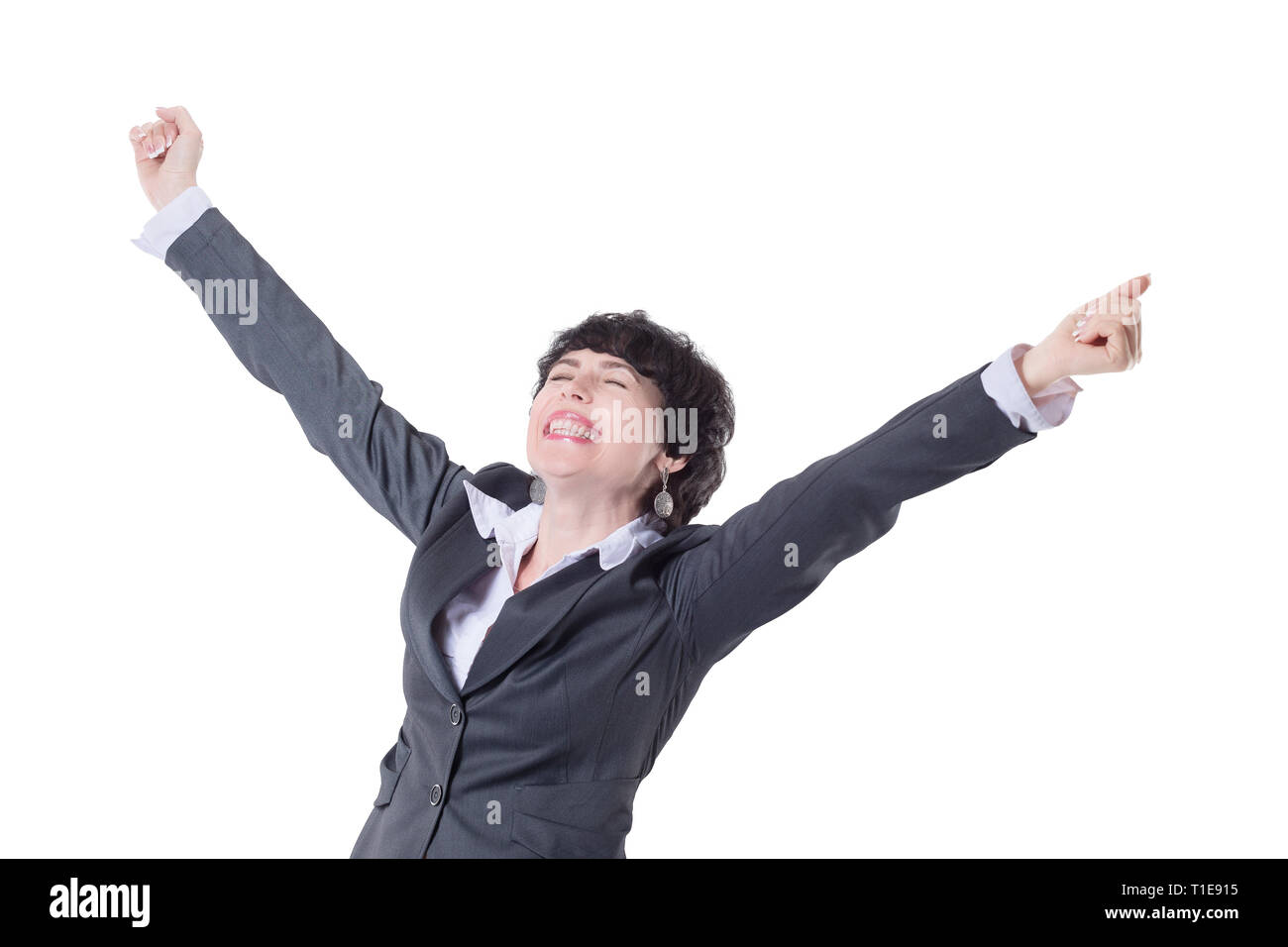 Happy cute beautiful young business hi-res stock photography and images ...
