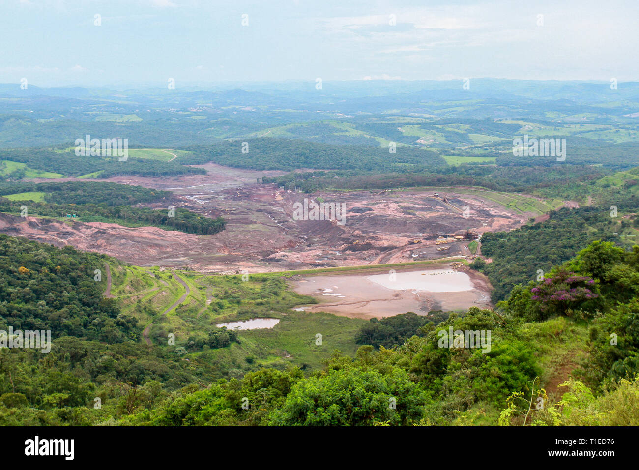 Brumadinho, Brazil. 17th Mar, 2019. Mud and debris that devastated the ...