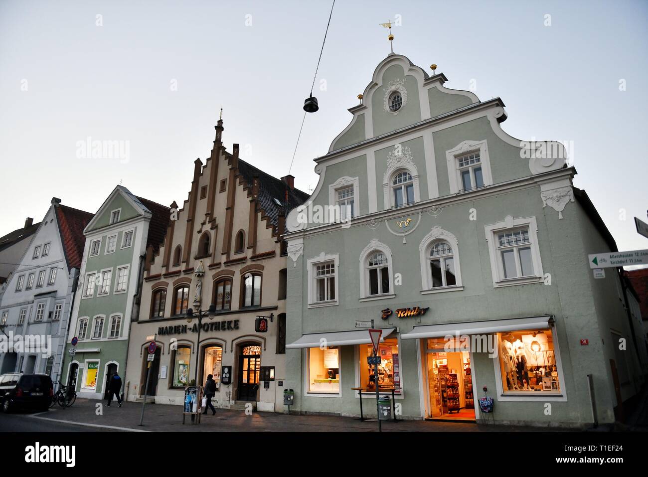 Freising, Germany. 20th Mar, 2019. Historical old town, Germany, city of  Freising, 20. March 2019. Credit: Frank May | usage worldwide/dpa/Alamy  Live News Stock Photo - Alamy