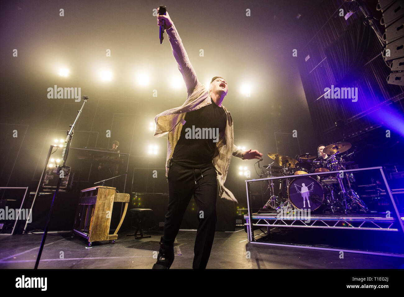 March 25, 2019 - Daniel O'Donoghue, Mark Sheehan and Glen Power of the ...