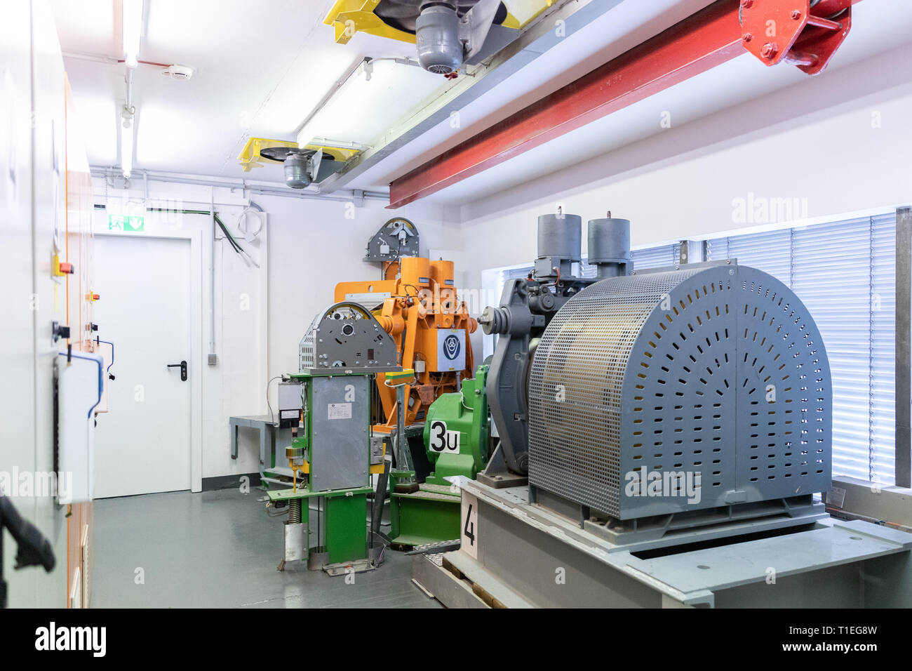 14 March 2019, North RhineWestphalia, Düsseldorf The machine room of