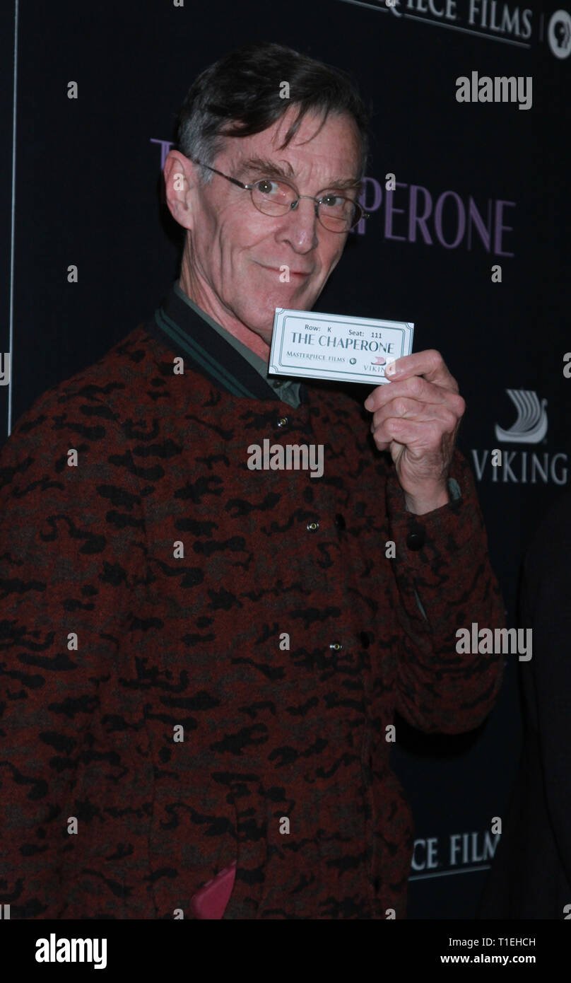March 25, 2019 John Glover attend PBS Distribution & Masterpiece Films host the premiere of The Chaperone at MoMA in New York March 25, 2019 Credit:Credit:RW/MediaPunch Stock Photo