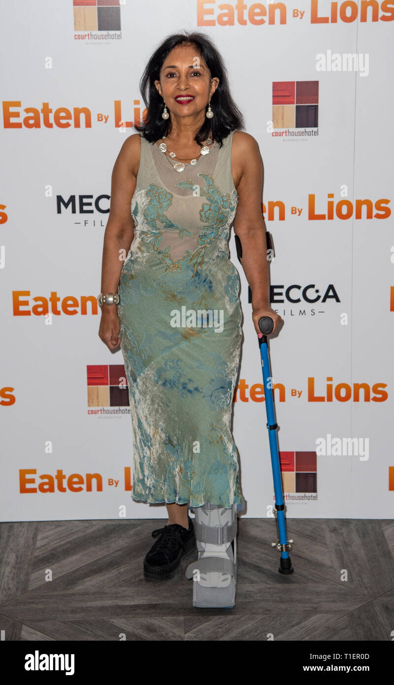 London, UK. 26th Mar, 2019. Neelam Bakshi attends the Eaten By Lions film premiere, London 26th March 2019 Credit: Gary Mitchell, GMP Media/Alamy Live News Stock Photo