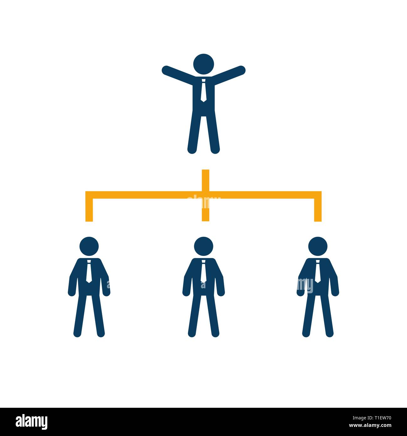 Business organization chart tree company corporate Stock Vector Image ...