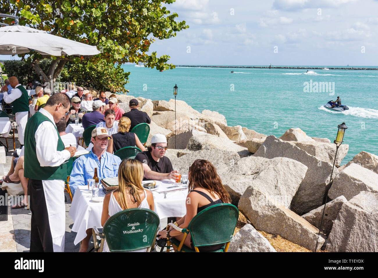 Miami Beach Florida,South Pointe Park,Point,Smith and Wollensky